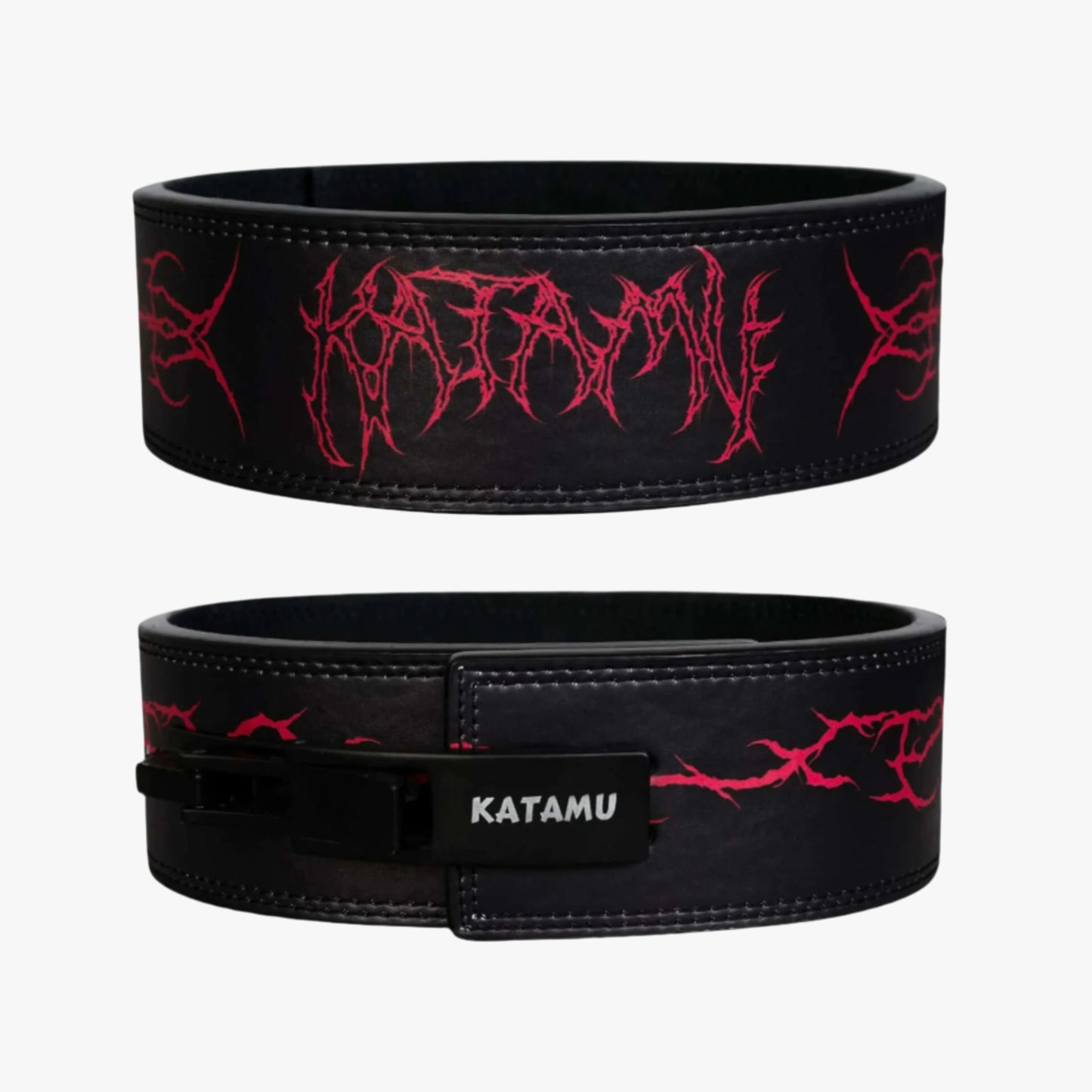 Blood Red Lever Belt