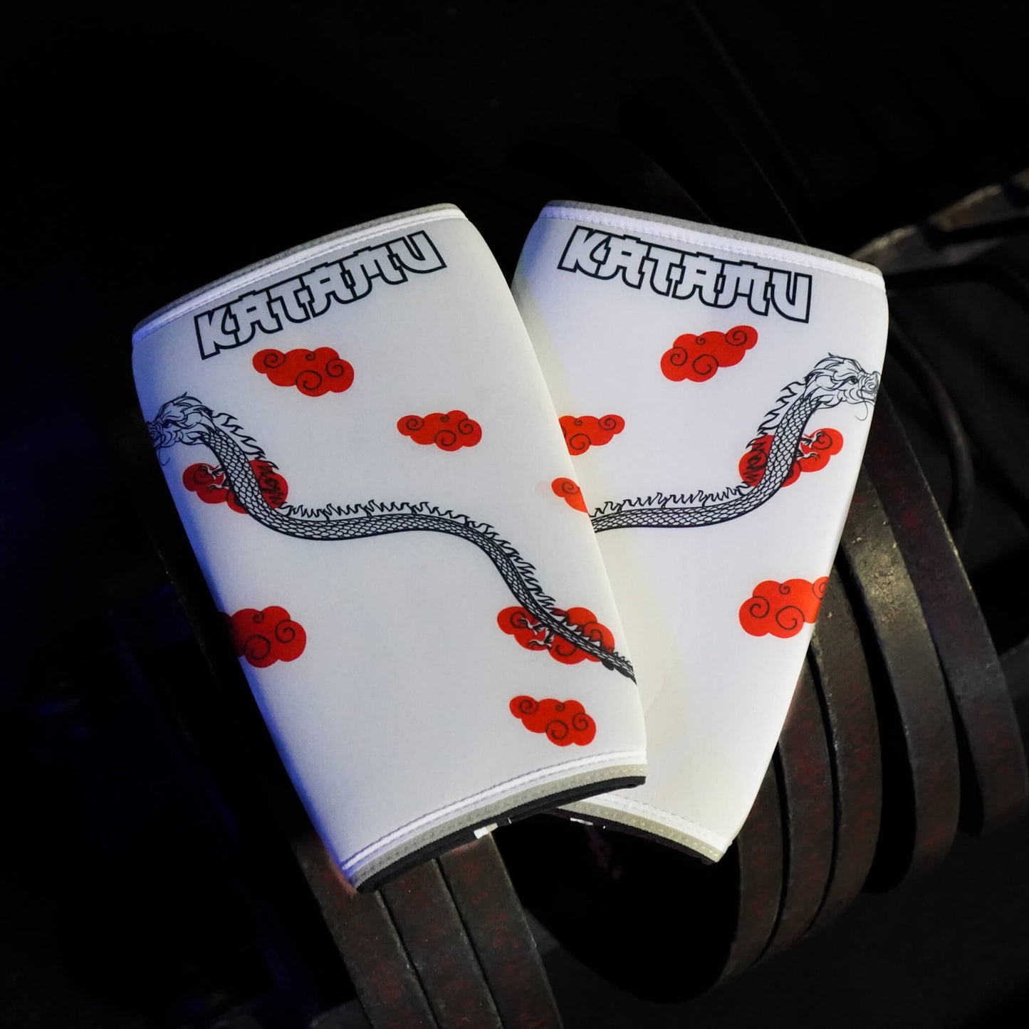 White Dragon Knee Sleeves