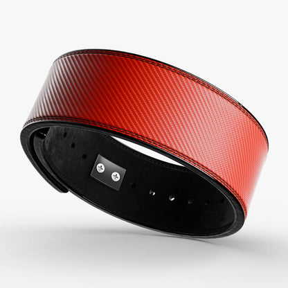 Carbon Fiber Lever Belt - Red