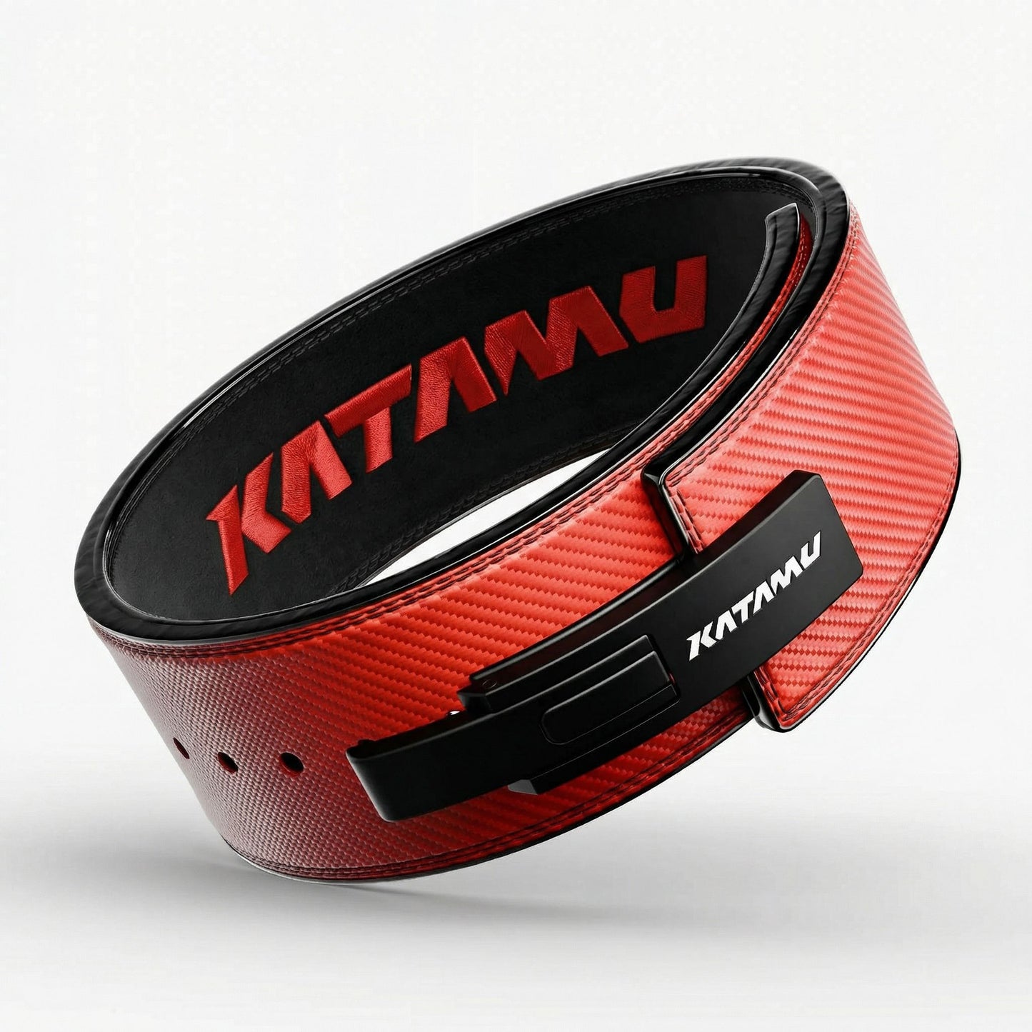 Carbon Fiber Lever Belt - Red