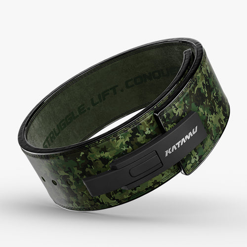 Green Camo Lever Belt
