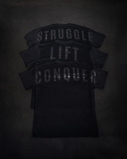 Core Tees 3-Pack - Black on Black