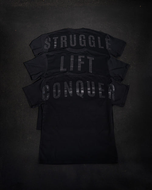 Core Tees 3-Pack - Black on Black