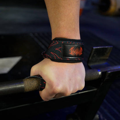 Blood Red Lifting Straps