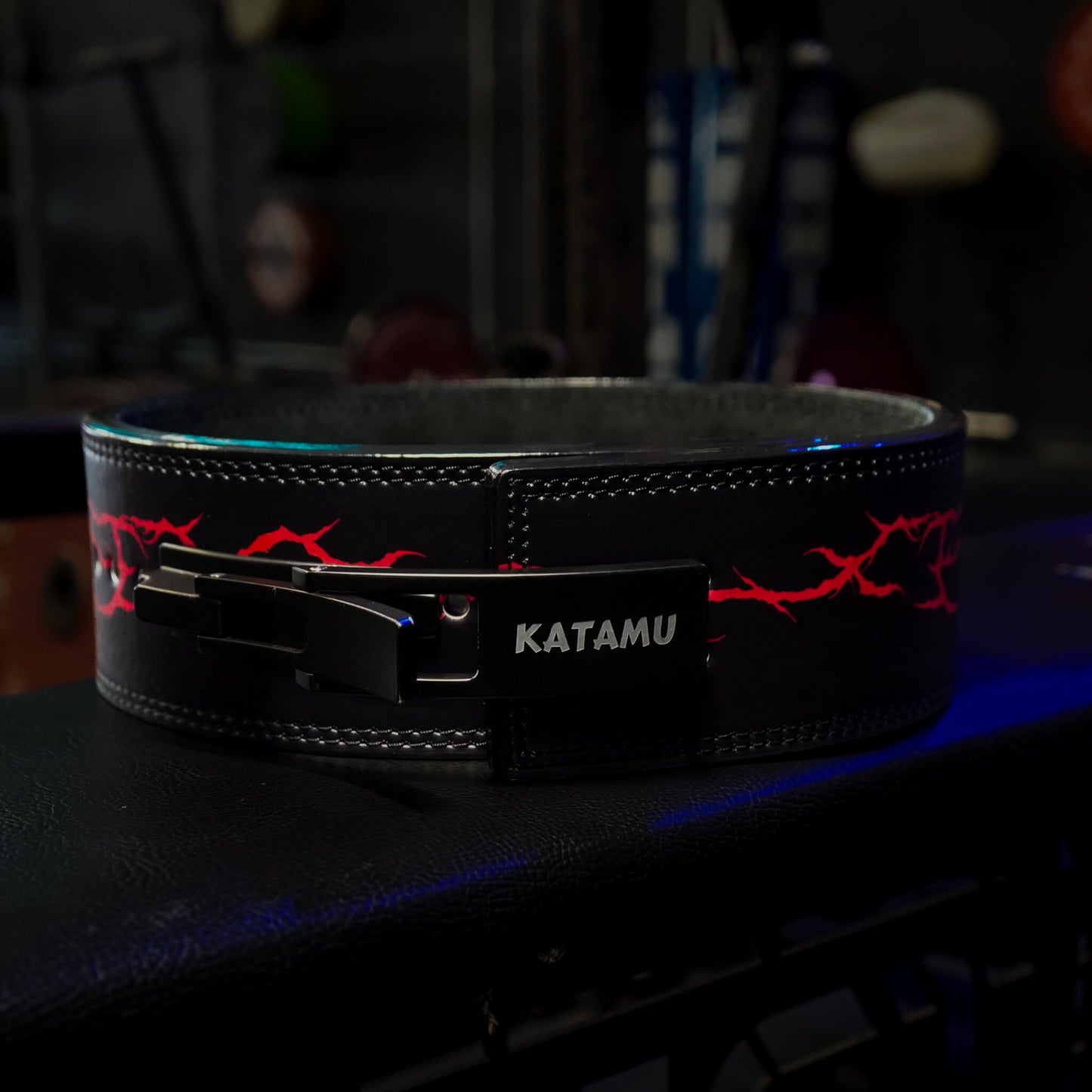 Blood Red Lever Belt