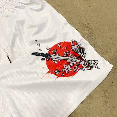 Masked Katana Mesh Shorts