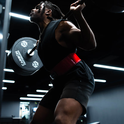 Carbon Fiber Lever Belt - Red