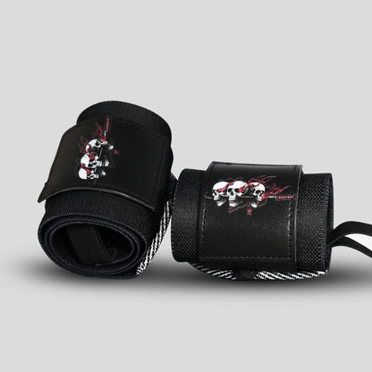 Samurai Skull Wrist Wraps