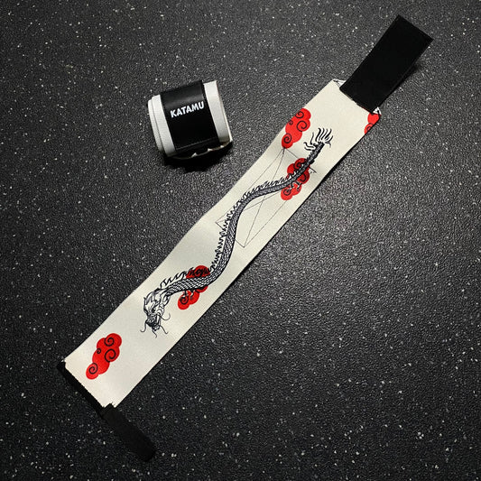 White Dragon Wrist Wraps